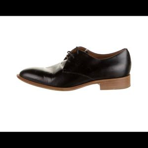 Celine phoebe philo black leather Oxford shoes size 39 8.5